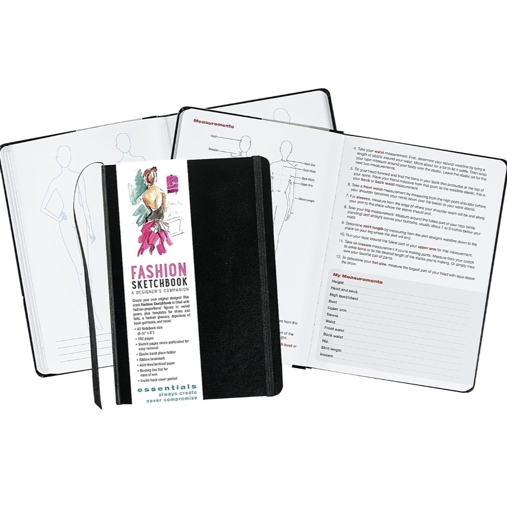 Amazon Essentials Black Fashion Sketchbook